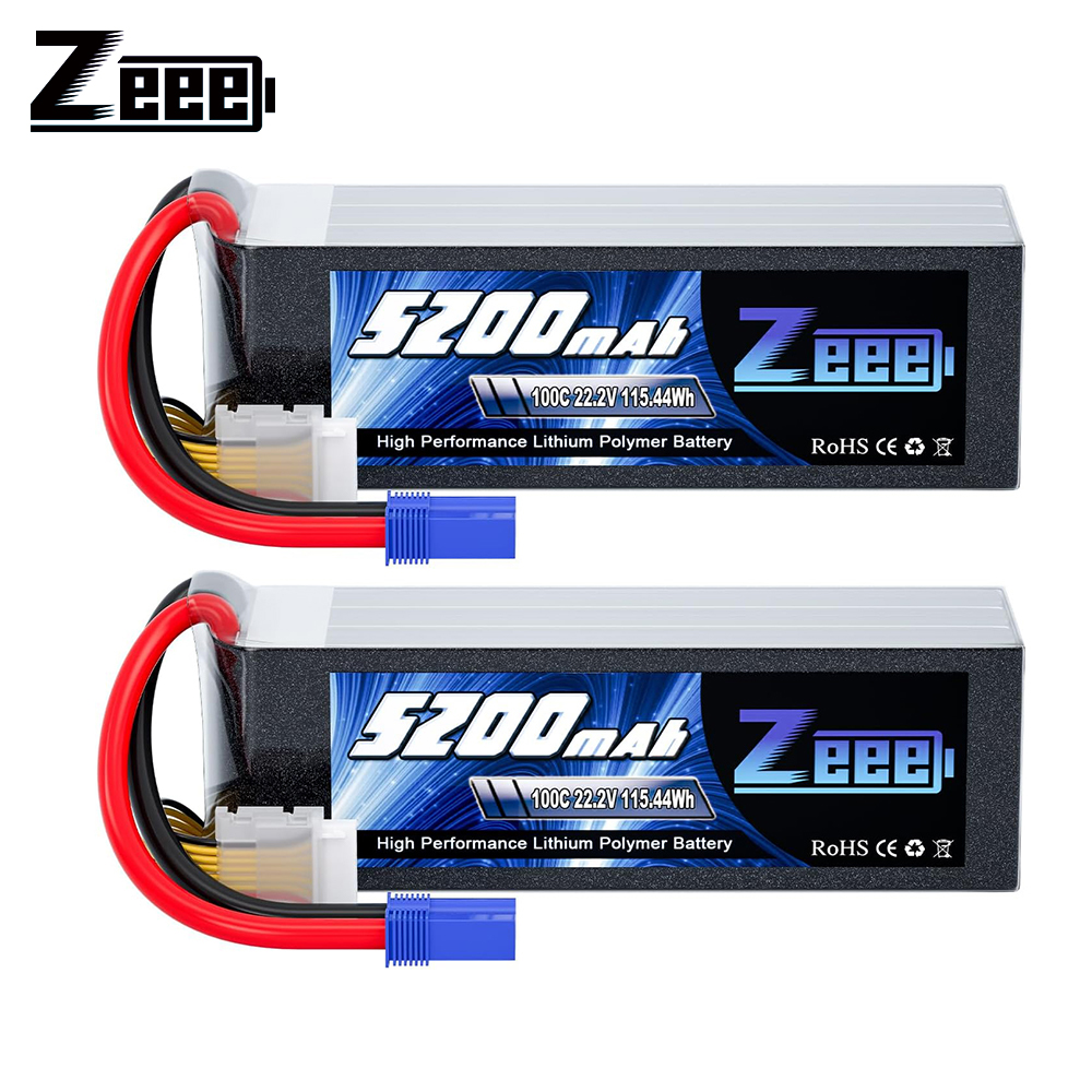 Zeee 6S 5200mAh แบตเตอรี่ Lipo - 6S Lipo Battery 22.2V 5000Mah บทวิจารณ์และราคา